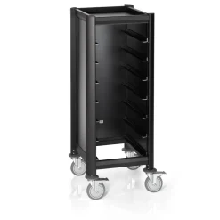 Tablettwagen SINGLE MENSA BLACK 515 mm für 7 Tabletts