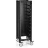 Tablettwagen SINGLE MENSA BLACK 515 mm für 10 Tabletts