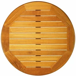 Teakholz Tischplatte PT, rund ø-80 cm