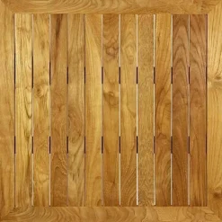 Teakholz Tischplatte PT, 120 x 70 cm