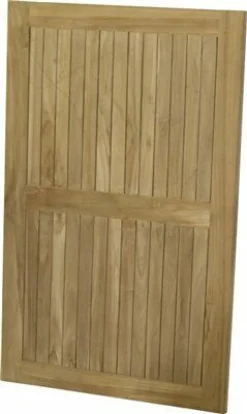 Teakholz Tischplatte, 120 x 80 cm