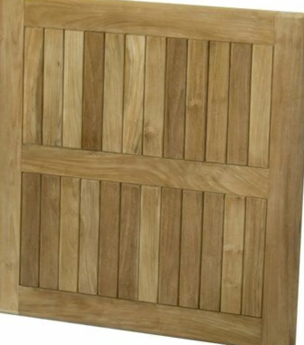 Teakholz Tischplatte, 70 x 70 cm