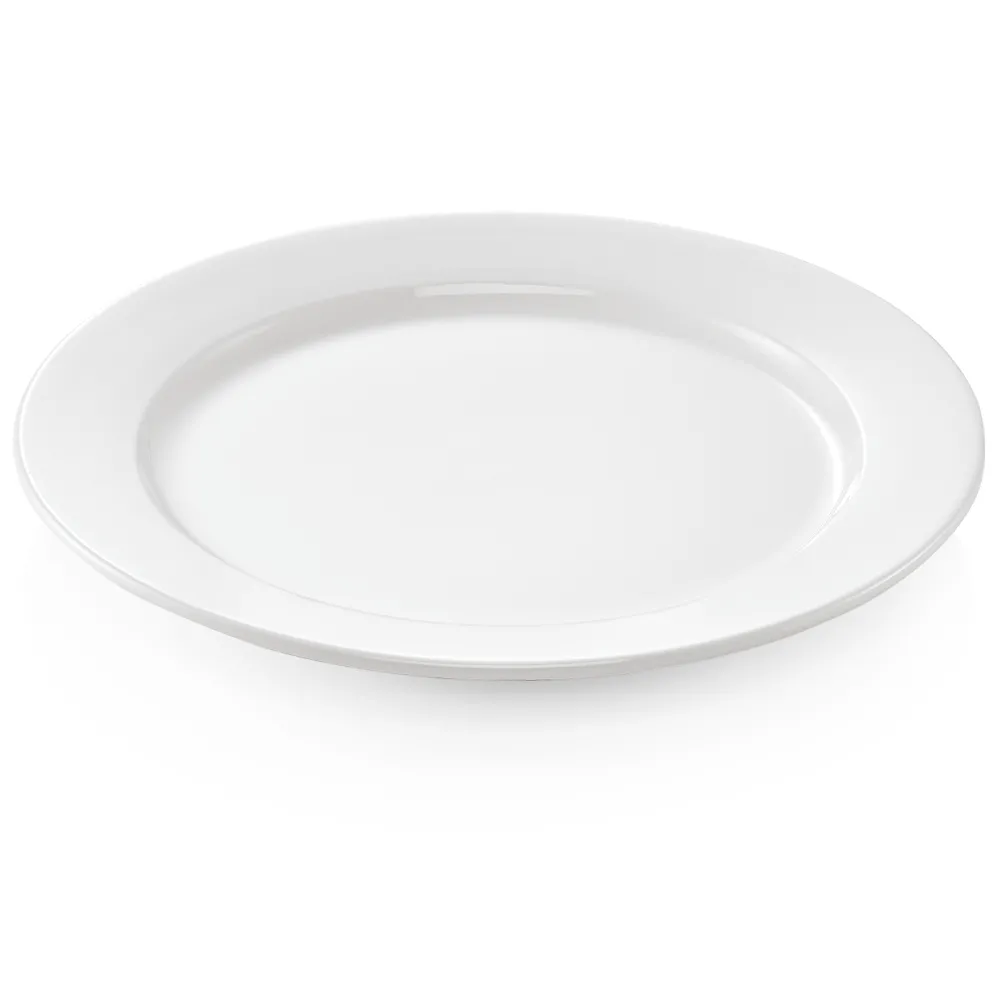Teller Set, flach, Ø 27 cm, Set á 6 Stück, Porzellan
