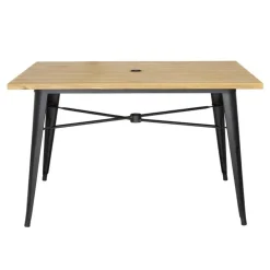 Terassentisch HOLLI-ST Bistro, Holzoptik hell, 120cm