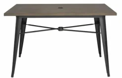 Terassentisch HOLLI-ST Bistro, Holzoptik dunkel, 120cm