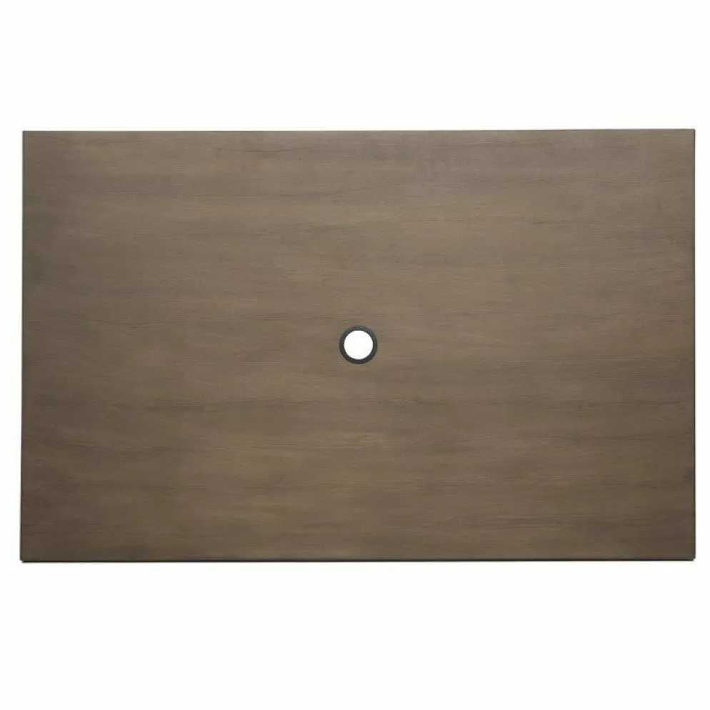 Terassentisch HOLLI-ST Bistro, Holzoptik dunkel, 120cm