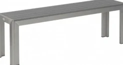 Terrassen Bank Torino grau, 140x35x46 cm