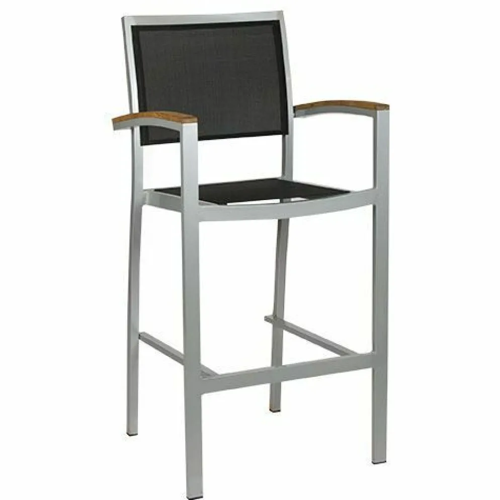 Terrassen Barhocker Doro-A, silber