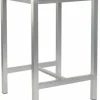 Terrassen Stehtisch Torino hoch Teak Optik, 80x80x110 cm