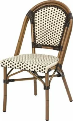 Terrassenstuhl Classic 200 braun/beige, stapelbar