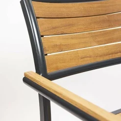 Terrassenstuhl Tiga-A Armlehne in Teak