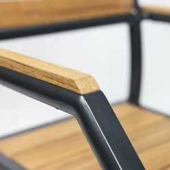 Terrassenstuhl Tiga-A Armlehne in Teak