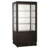Thekenkühlvitrine 78 L Schwarz | Snackvitrine Gastronomie