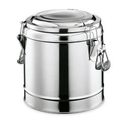 Thermospeisetransportbehälter, 8 Liter, Ø 26 cm, Chromnickelstahl