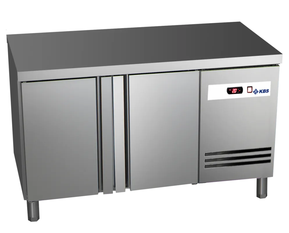Tiefkühltisch Ready TKT2600 ohne Aufkantung, 2 Türen, 1492x600x800mm
