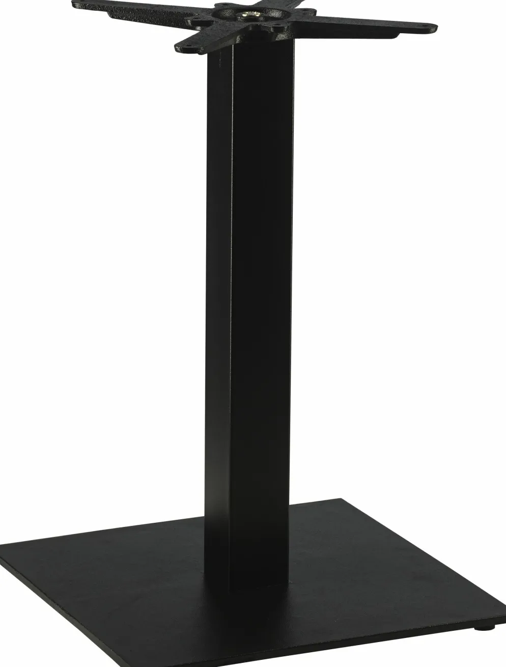 Tischgestell, Gusseisen, Boden flach für Platten bis 90x90cm