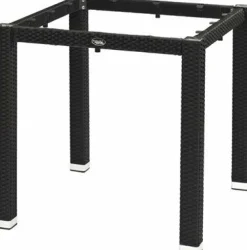 Tischgestell LINA für 80x80 cm Platten, Seagrassoptik schwarz