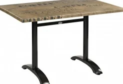 Tischgestell Nina-Double für Platten bis 120x80 cm, schwarz