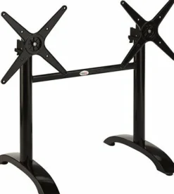 Tischgestell Nina-Double für Platten bis 120x80 cm, schwarz, Klappvorrichtung