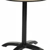 Tischgestell Nina für Platten bis 80x80 cm, schwarz, klappbar