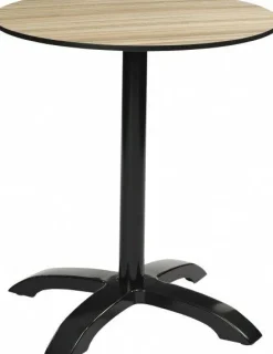 Tischgestell Nina für Platten bis 80x80 cm, schwarz, klappbar