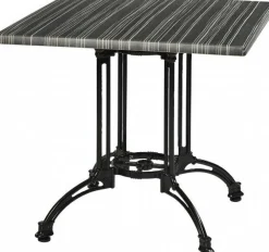 Tischgestell Oslo 44 für Platten bis 90x90 cm, schwarz