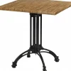 Tischgestell Oslo 4 für Platten bis 80x80 cm, schwarz