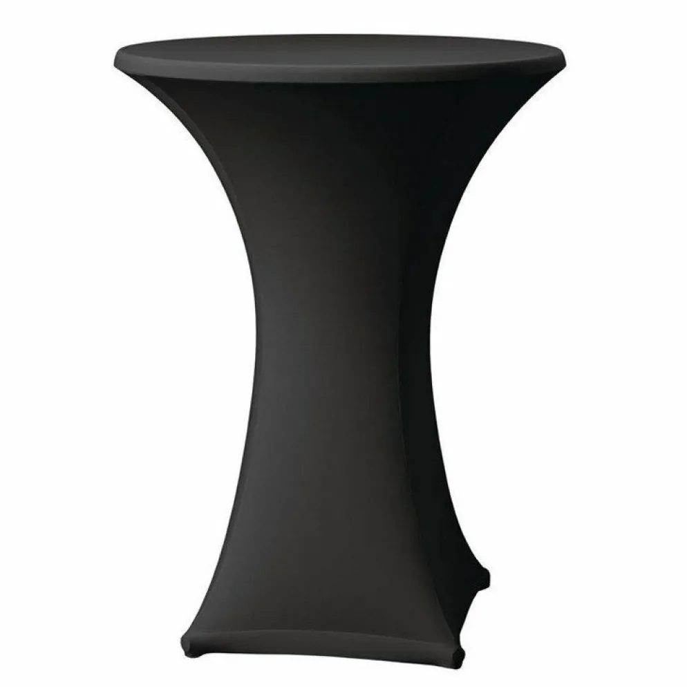 Tischhusse für Stehtische Samba schwarz , 85cm
