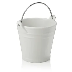 Tischrestebehälter, 450 ml, Ø 10,5 cm, Porzellan, Edelstahl