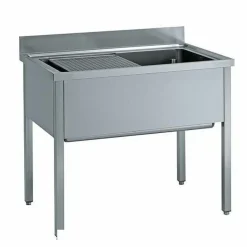 Topfspüle mit Aufkantung B 160cm