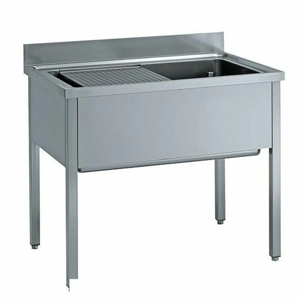 Topfspüle mit Aufkantung B 100cm