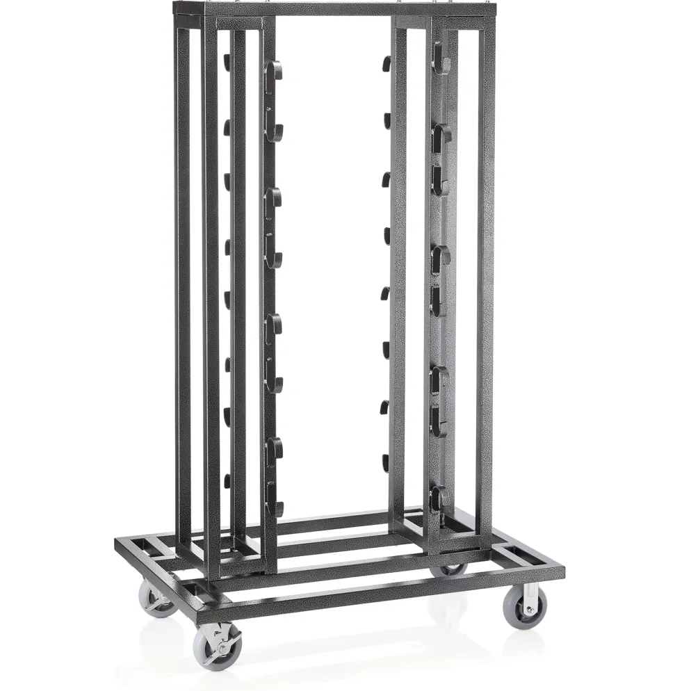 Transportwagen für Abgrenzungspfosten bis Ø 6 cm, 120 x 80 x 193 cm, Stahl