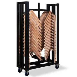 Transportwagen für bis zu 30 Keeve Gestelle, 47,5x109x195cm
