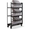 Transportwagen für bis zu 60 Keeve Sitzschalen ohne Armlehne, 53,5x120,5x195cm