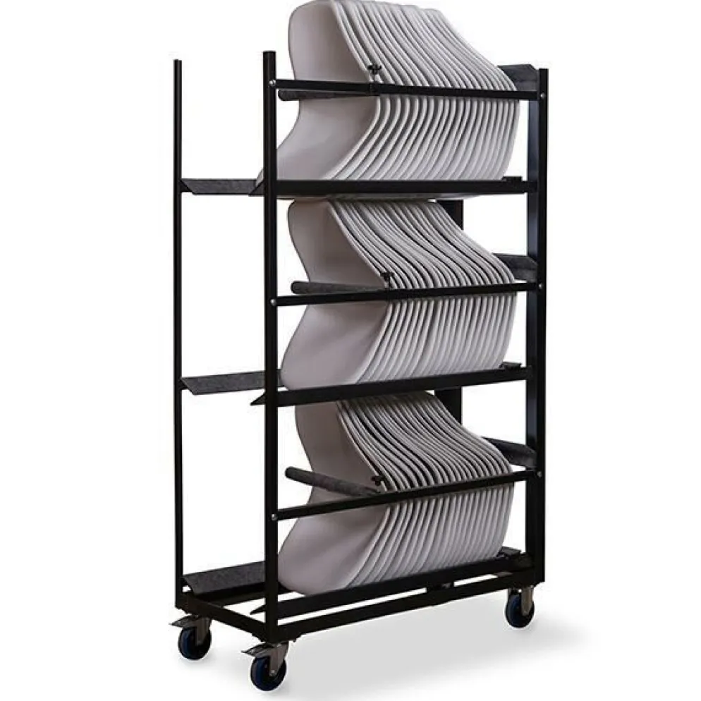 Transportwagen für bis zu 60 Keeve Sitzschalen ohne Armlehne, 53,5x120,5x195cm