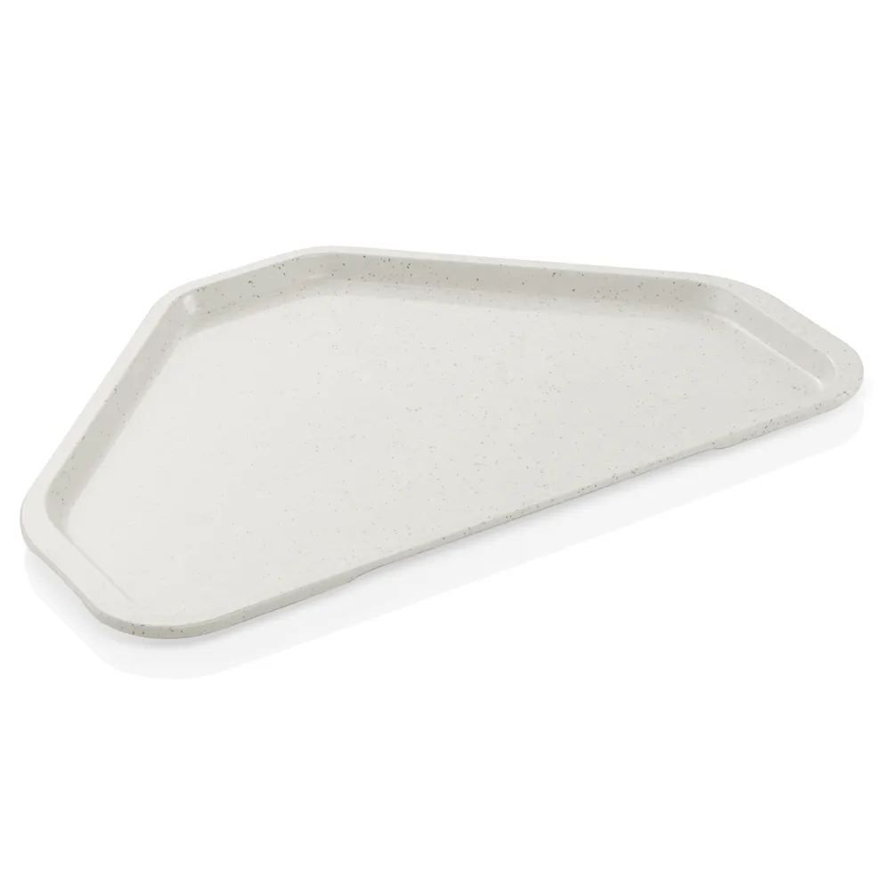 Trapeztablett Tray 96, 48 x 34 cm, granitgrau,Polyester