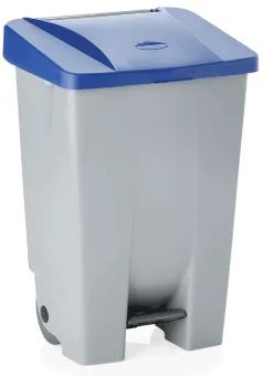 Tret-Abfallbehälter 80 L, Deckel blau