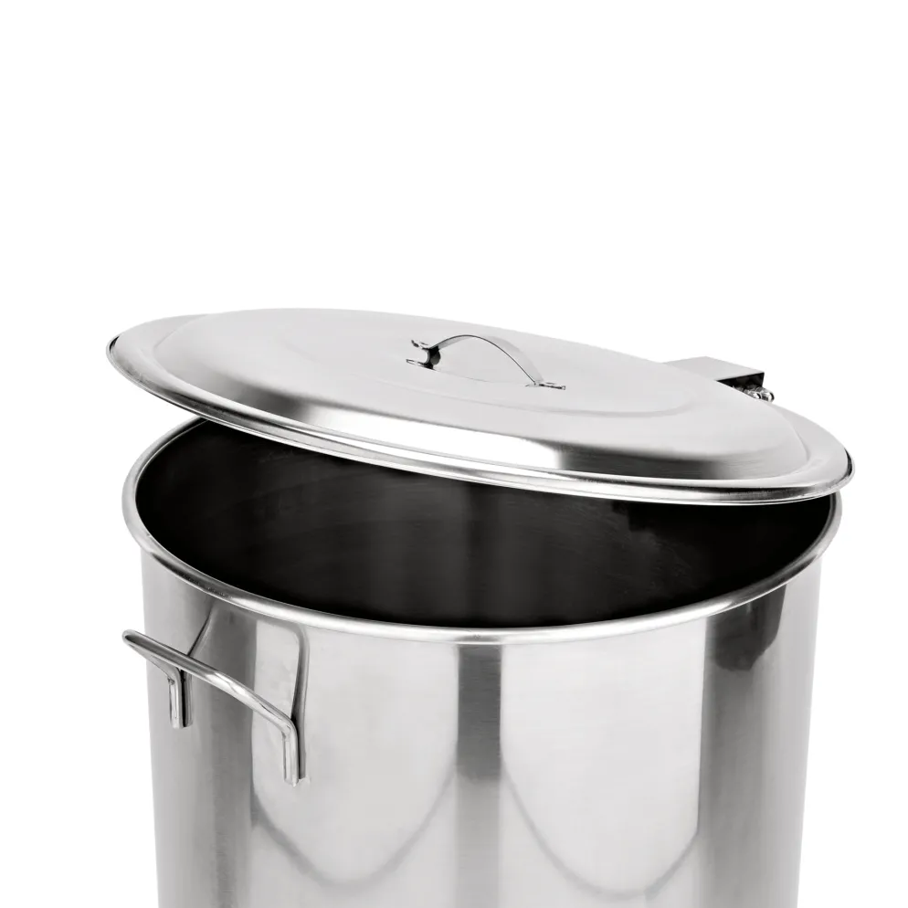 Tretabfallbehälter mit 4 schwenkbaren Rollen, 65 ltr., Ø 40 cm
