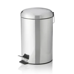 Treteimer mit Kunststoffeinsatz, Ø 25 cm, 12 Liter, Edelstahl