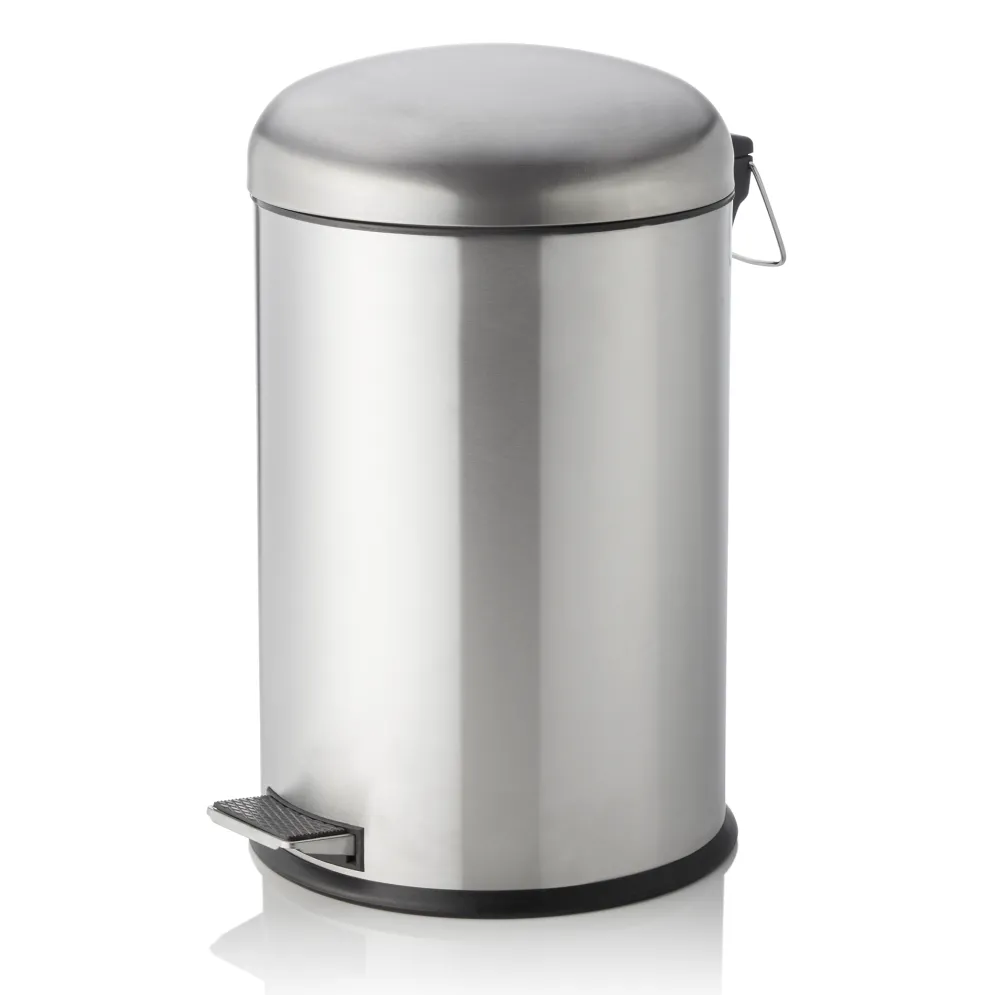 Treteimer mit Kunststoffeinsatz, Ø 30 cm, 20 Liter, Edelstahl