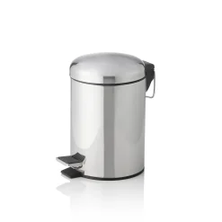 Treteimer mit Kunststoffeinsatz, Ø 17 cm, 3 Liter, Edelstahl