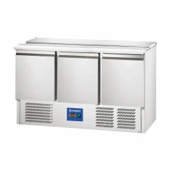 3-türige Saladette für 4x GN 1/1, 1365x700x875mm