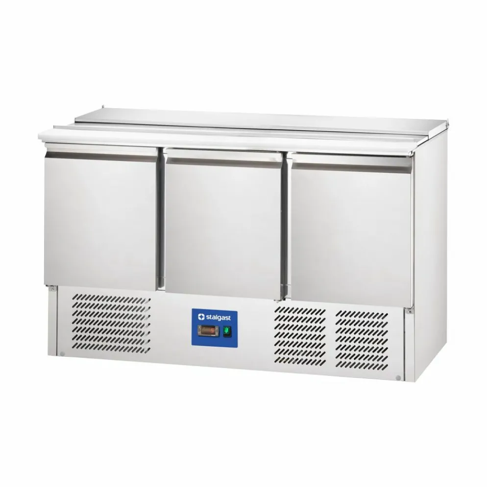 3-türige Saladette für 4x GN 1/1, 1365x700x875mm