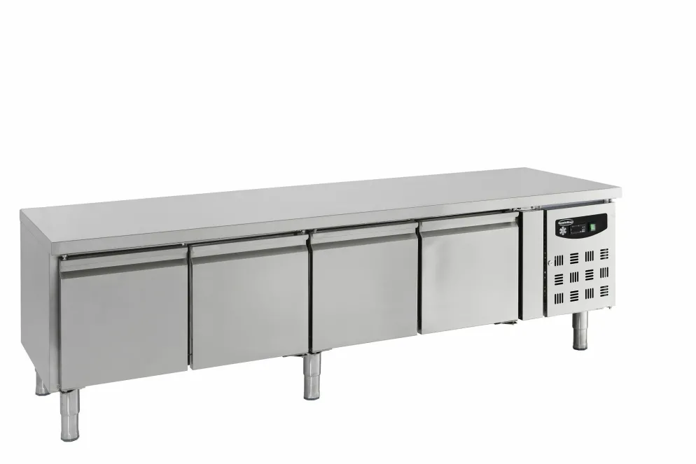Unterbaukühltisch CS mit 4 Türen, 2000x700x650mm