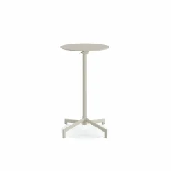 Versa Terrassen Stehtisch Höhenverstellbar Beige, klappbar