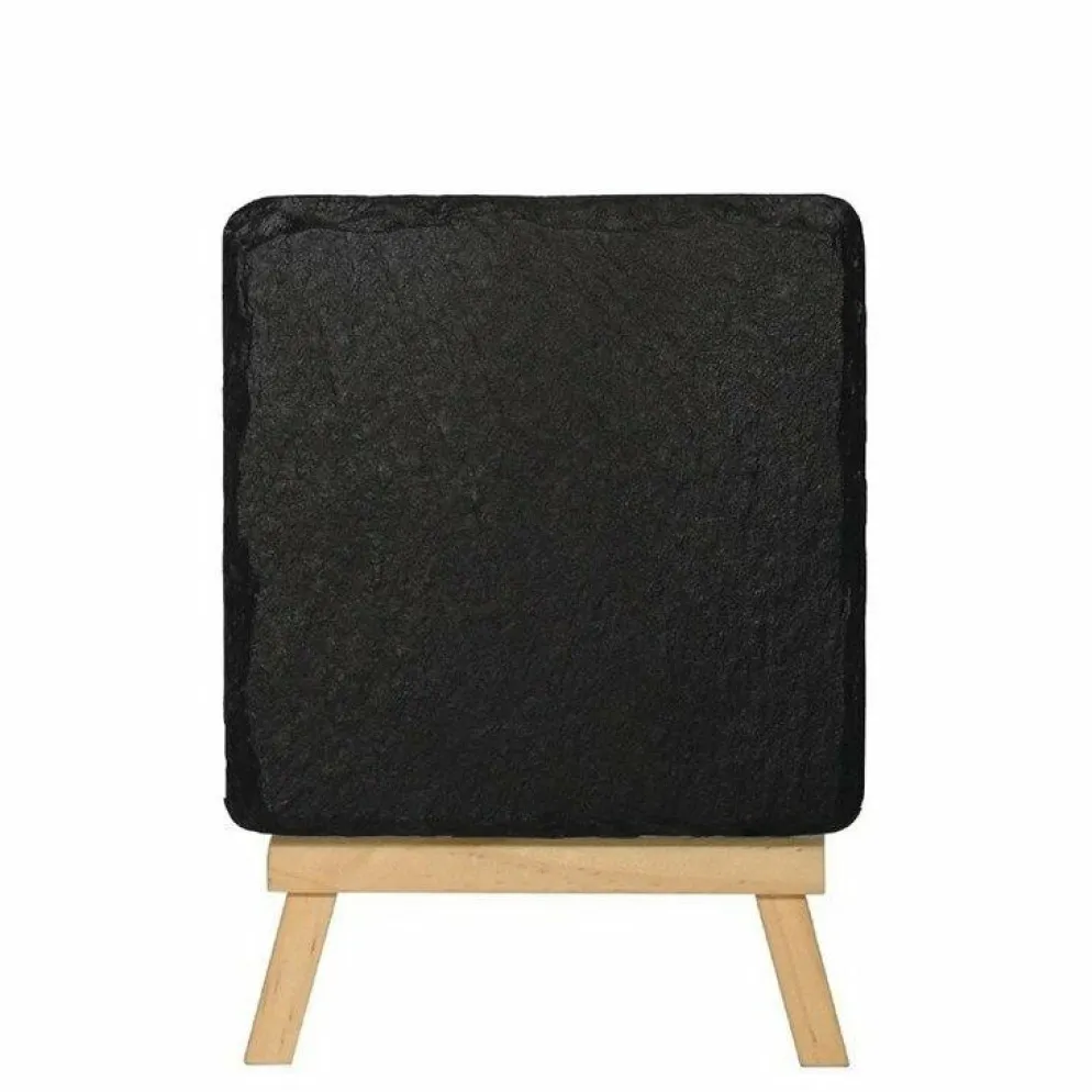 Viereckige Schieferplatten 13 x 13cm (4 Stück)