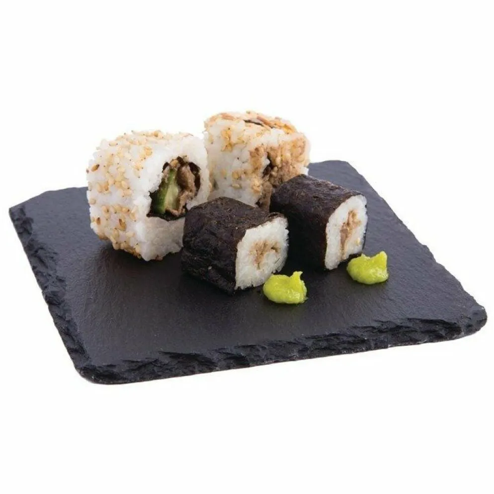 Viereckige Schieferplatten 13 x 13cm (4 Stück)