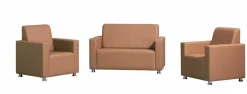 VILLA Sofa 2 Sitzer Hellbraun