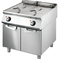 VIRTUS Elektro-Fritteuse, 2x 10 Liter, Breite 800mm, Tiefe 730mm, 18 kW , 400V