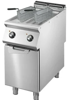 VIRTUS Elektro-Fritteuse, 2x 8 Liter, Breite 400mm, Tiefe 730mm, 14 kW , 400V